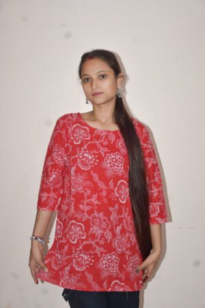 Red Radiance Kurti