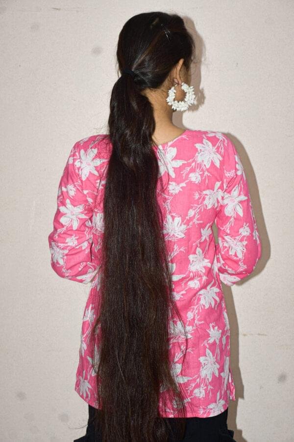 Neck Charm Pink Kurti - Image 4